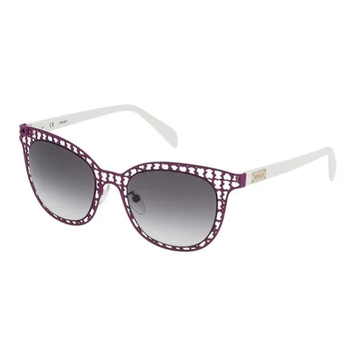 TAOSIXIONG Irregular Shape Sunglasses Women's Purple