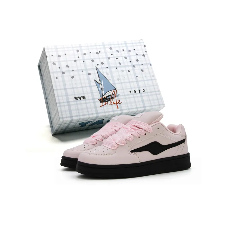 Yalu Wear resistant And Lightweight Low Top Skateboard Shoes Women's Ice Cream-0