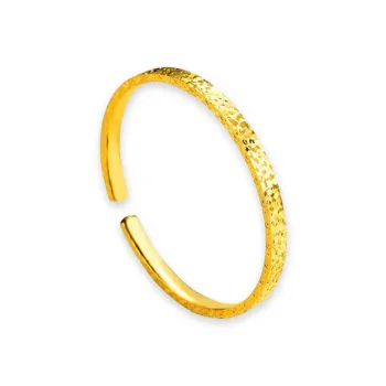 CUTE DAME Sterling Silver Bangles Women's Gold