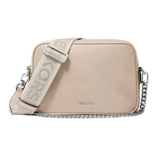 MICHAEL KORS Bryant Nylon Shoulder Bag Medium Size Women's Light Sand