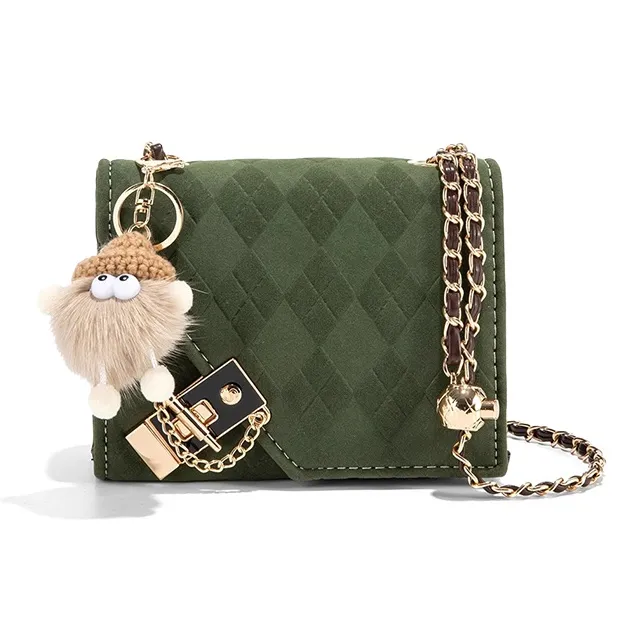 CLEVER& KETCH PU Small Square Bag Shoulder Bag Regular Women's Purple/Green-6