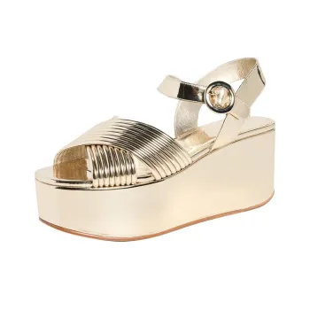 TORY BURCH BOMBÉ Strap Sandals 7.5cm Women's Gold