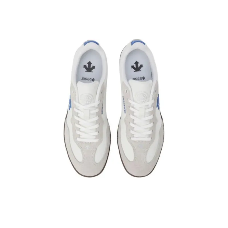 DESCENTE Edge Coat Anti Slip Wear Resistant Low Top Casual Shoes Unisex Beige Blue-3