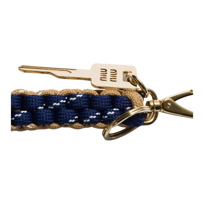 MIU MIU Polyester Bag Accessory Women's Beige & Blue-1