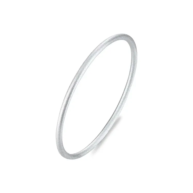 CUTE DAME Sterling Silver Bangles Women's Silver-0
