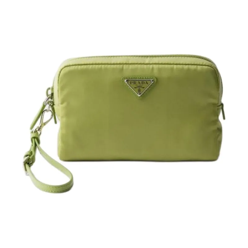 PRADA Re Nylon Polyamide Clutch Regular Unisex Lawn Green-0