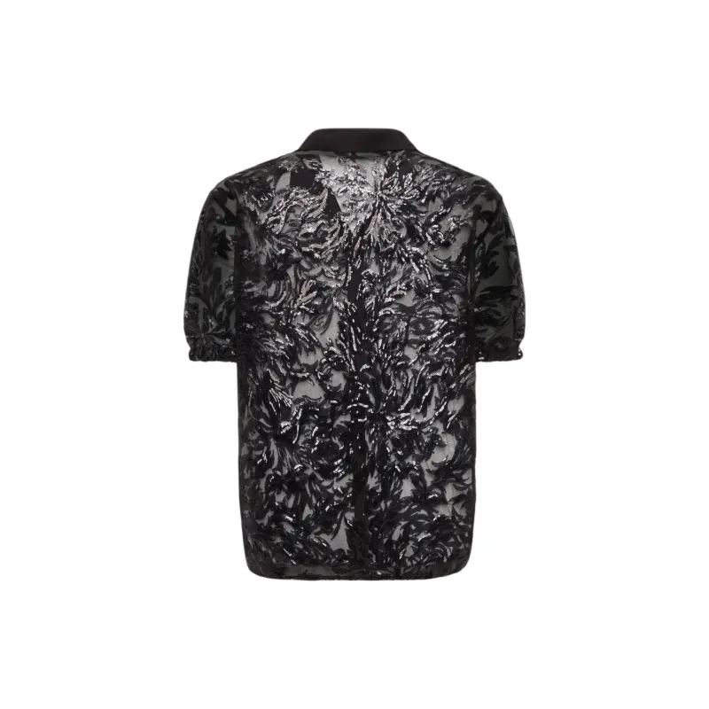 DSQUARED 2 Sequin Embroidered Short Sleeved Shirt-1