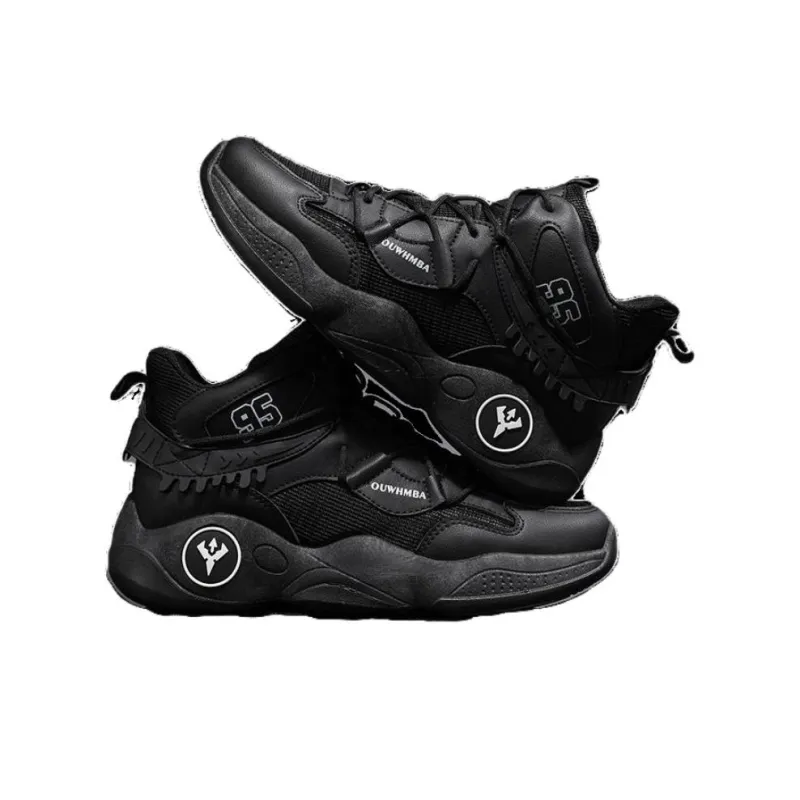 OUWENHEIMANBA Cushioning Coverage Rebound Height Increase Abrasion Resistant Breathable High Top Basketball Shoes Men's-41