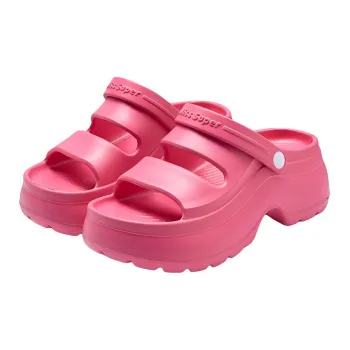 Yu Pu Fashion Trend Platform Squashy And Bouncy Feeling EVA Slippers Summer Slip Resistant Beach, Home Slippers