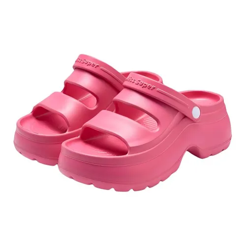 Yu Pu Fashion Trend Platform Squashy And Bouncy Feeling EVA Slippers Summer Slip Resistant Beach, Home Slippers