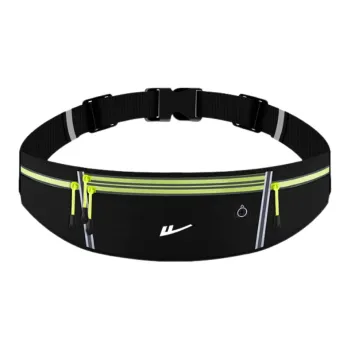 Warrior Polyamide Fanny Pack Unisex Black On Green