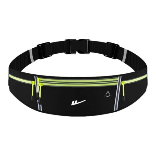 Warrior Polyamide Fanny Pack Unisex Black On Green
