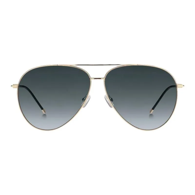 HUGO BOSS Metal Aviator Sunglasses Unisex Gold-1
