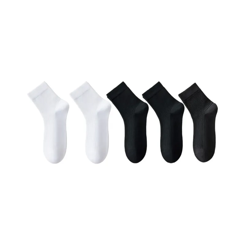 Lan Miao Mid Calf Socks Men's 5 Pack-7