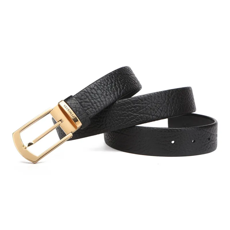 SEPTWOLVES Cow Leather Belts Men's 3.4cm-1
