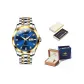 Steel Band Blue Dial
