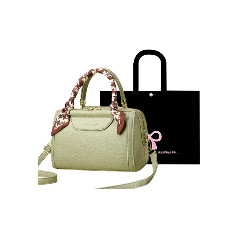 HACIN PU Shoulder Bag Crossbody Bag Handbag Regular Women's Black/Burgundy/Ecru/Green/Khaki/Gray-3