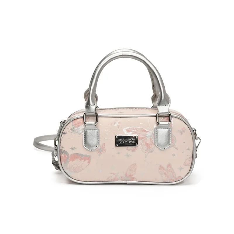 RUIPAI PU Crossbody Handbag Regular Women's Silver/Pink-8