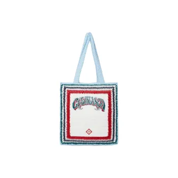 CASABLANCA Large Crochet Tote Bag