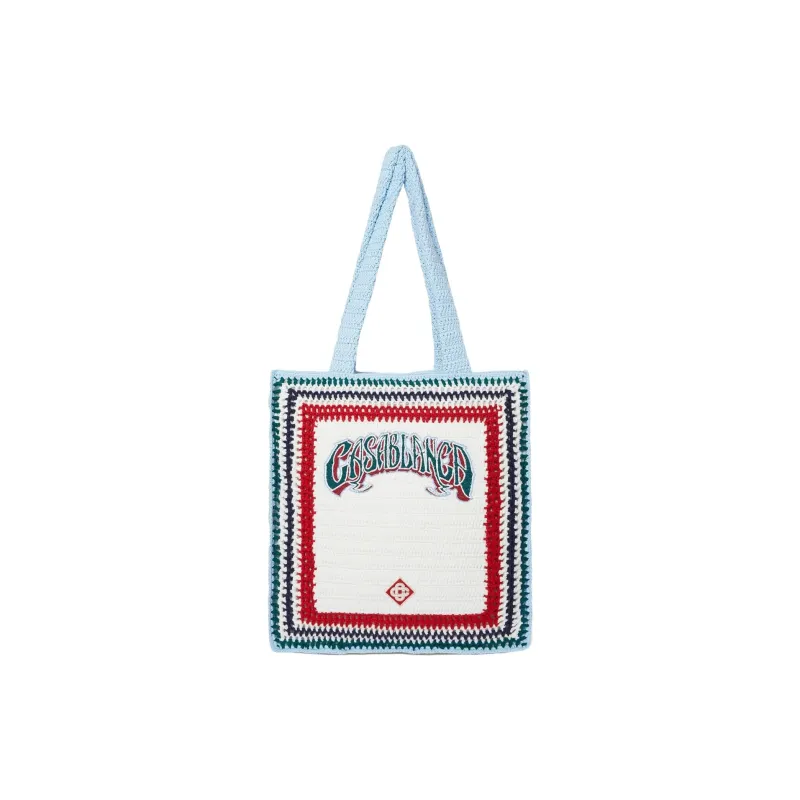 CASABLANCA Large Crochet Tote Bag-0
