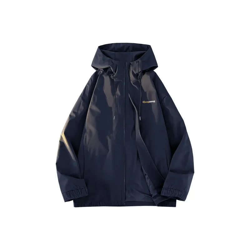 BENGEN Jackets Coats Unisex Black-6
