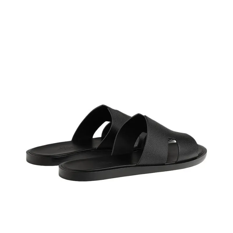 HERMES Izmir Slide Slippers Men's Black-3