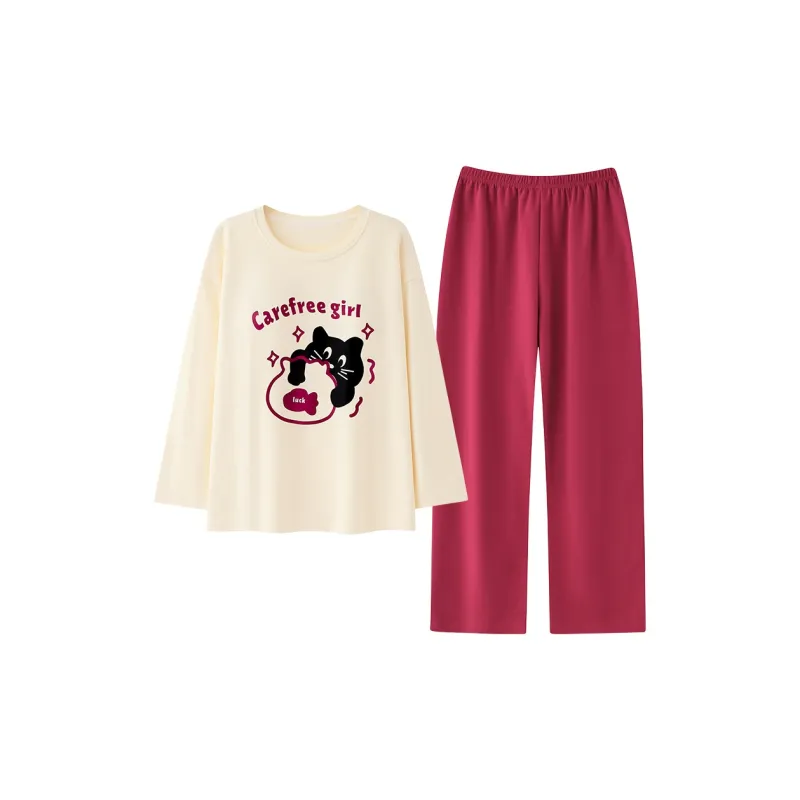 Herbal Primer Pajama Set Women's Combo Set-15