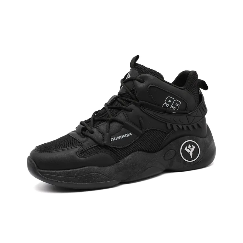 OUWENHEIMANBA Cushioning Coverage Rebound Height Increase Abrasion Resistant Breathable High Top Basketball Shoes Men's-40