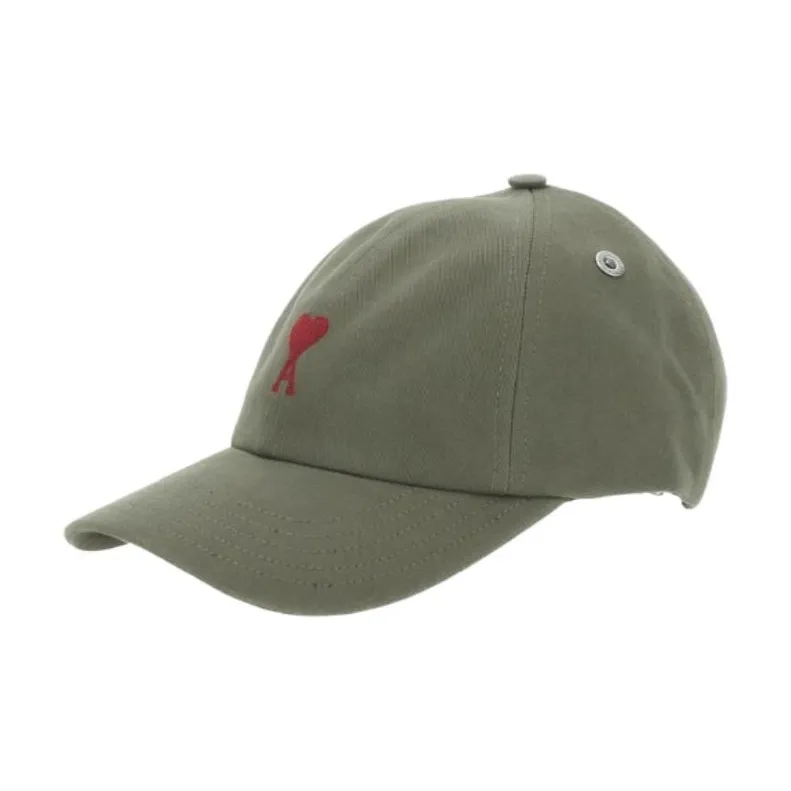Ami Paris Ami De Coeur Logo Embroidered Baseball Cap-1