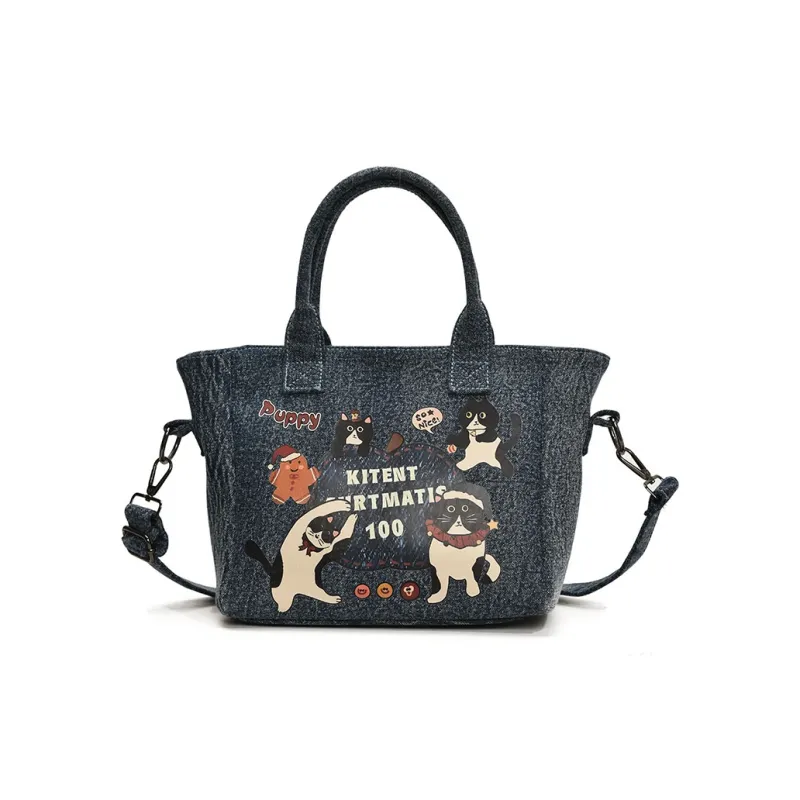 Yalu Denim Handbag Women's Multicolor-6