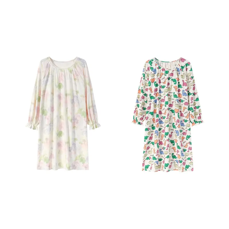 Herbal Primer Nightgown Women's Combo Set-62