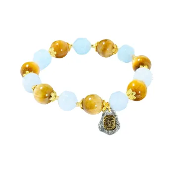 Honki Natural Tiger's Eye Stone Bracelets Unisex