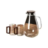 [Walnut Wood Lid]Dudu Pot 2600ML+Walnut Wood Handle Cup 2 Pack