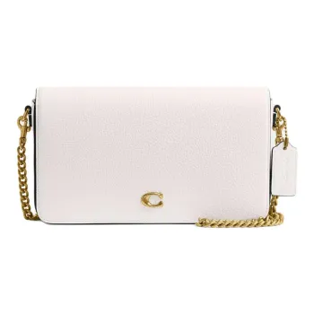 COACH Leather Crossbody Bag, Shoulder Bag Trumpets Women's White