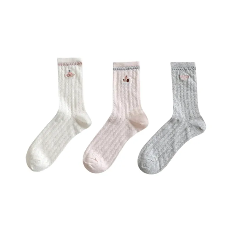 Cheemy Free Mid Calf Socks Women's 3 Pack-6