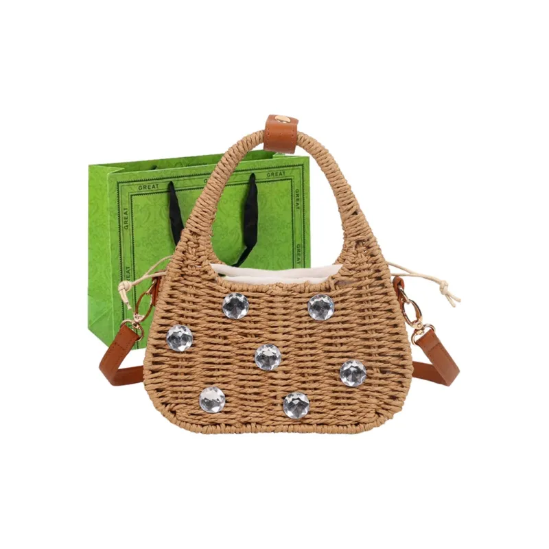 RUIPAI Woven Handbag Regular Women's Beige/Khaki-7