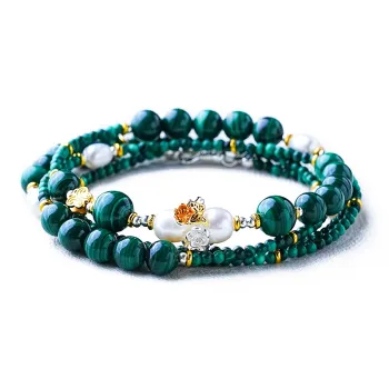 Amy's Garden Malachite Necklaces Women's