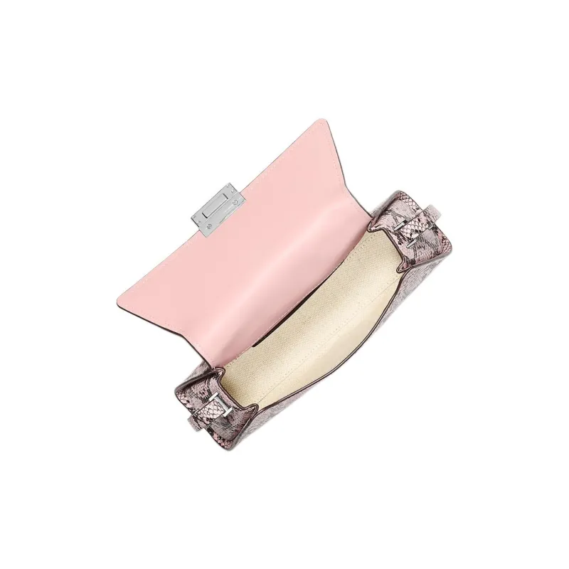 MICHAEL KORS Ludlow Leather Shoulder Bag Medium Size Women's Pink-2