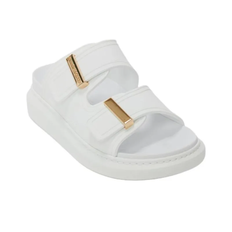 Alexander McQueen Hybrid Slide Slippers Women's White-2