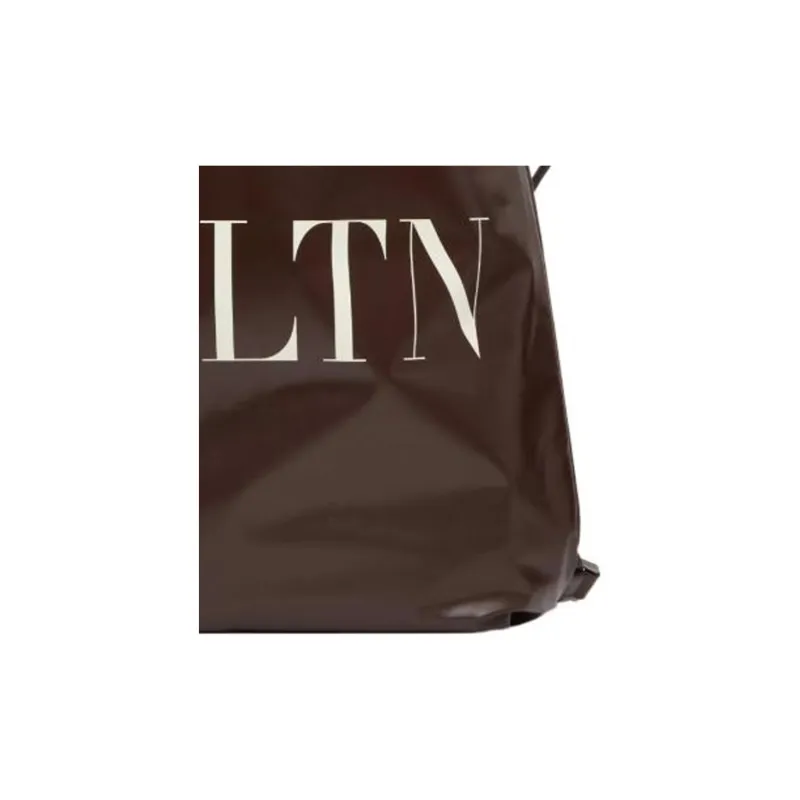 Valentino VLTN Calfskin Backpack Regular Men's Brown-3