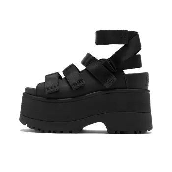 UGG GoldenRise Platform Sandals Black Women's