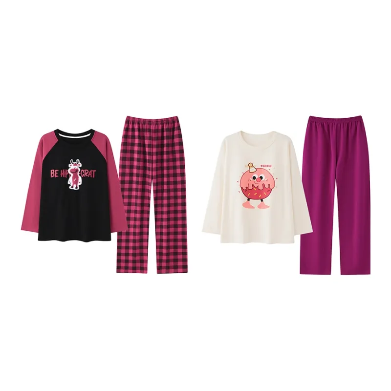 Herbal Primer Pajama Set Women's Combo Set-36