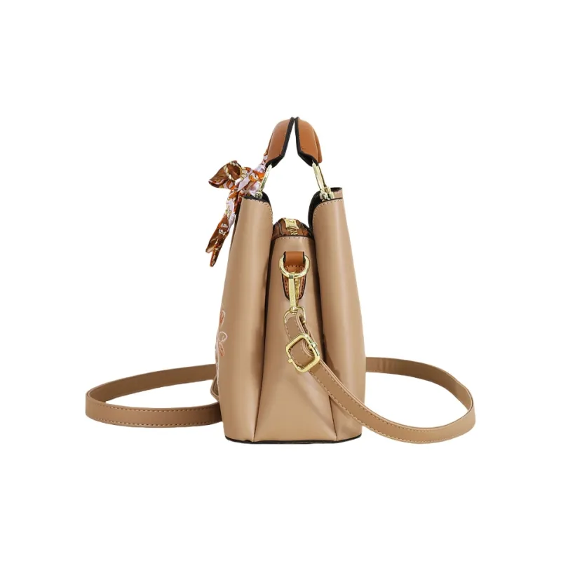Weymond Leather Handbag Regular Women's Multicolor-7