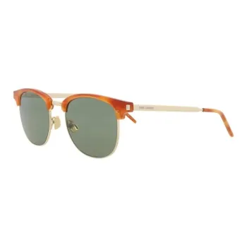 SAINT LAURENT Round Frame Acetate Sunglasses