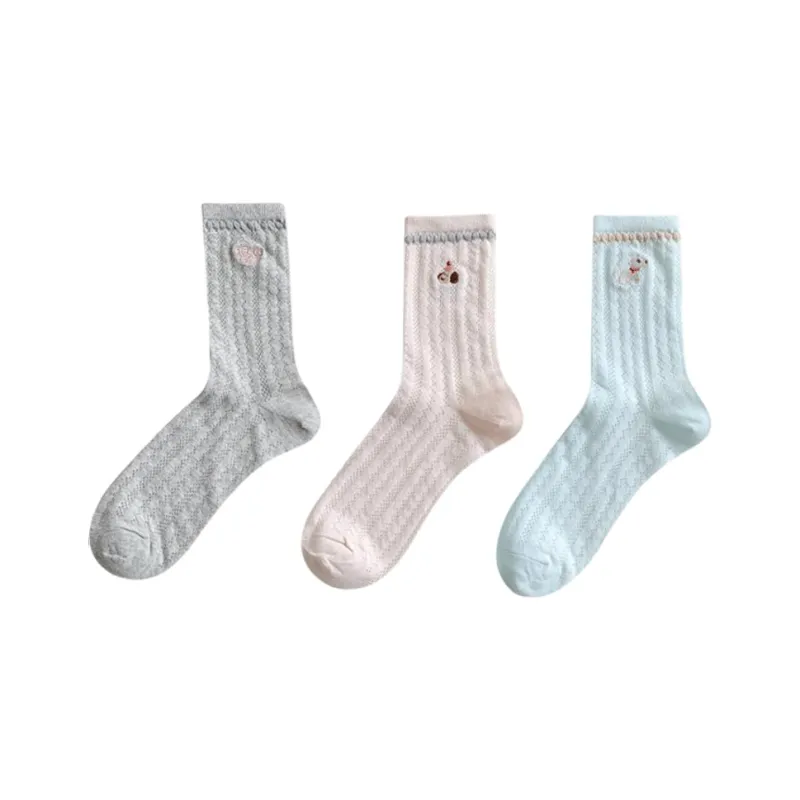 Cheemy Free Mid Calf Socks Women's 3 Pack-3