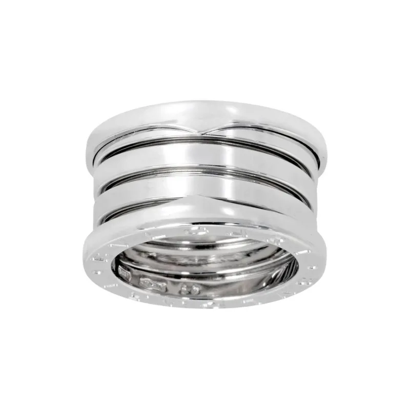 BVLGARI Pre Owned 2010s 18K White Gold B Zero1 Ring-0