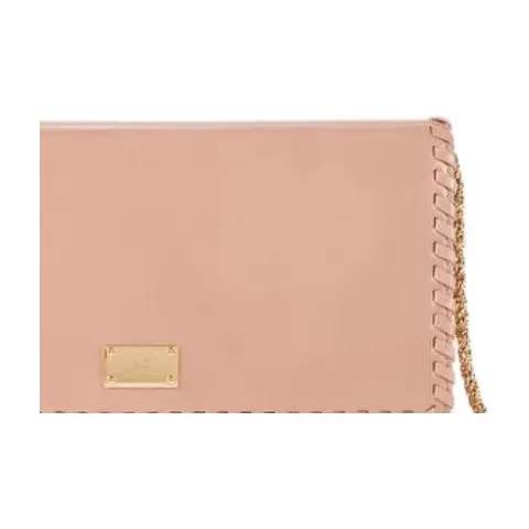 Elisabetta Franchi Leather One Shoulder Crossbody Clutches Regular Women's Pink-3