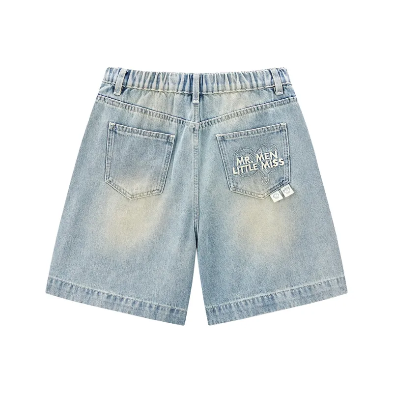 LEDIN Denim Shorts Women's Denim Light Blue-1