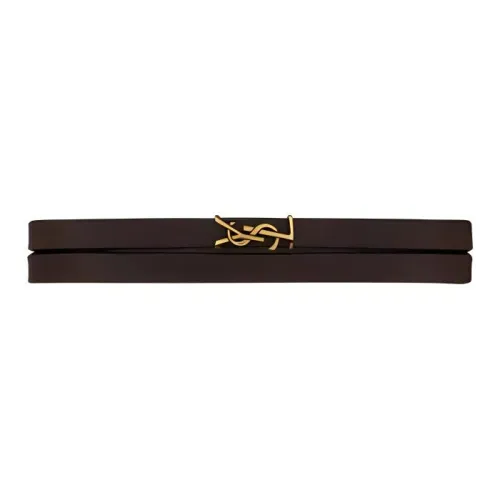 SAINT LAURENT Metal Bracelets Unisex Brown