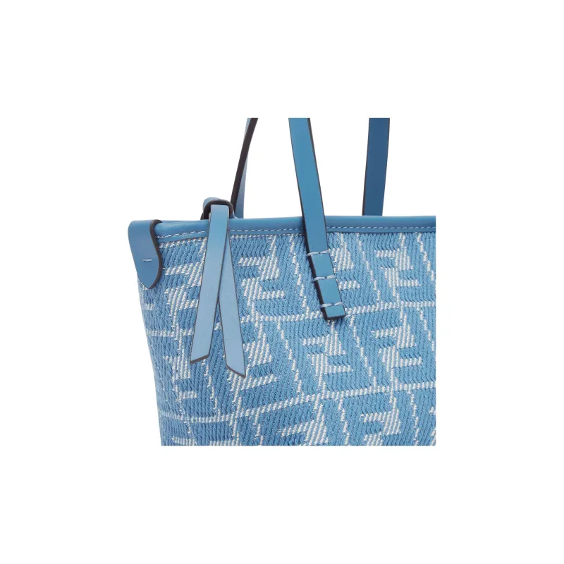 FENDI Cotton Tote Bag, Shopping Bag, Shoulder Bag, Crossbody Bag, Handbag Mini Women's Blue-4